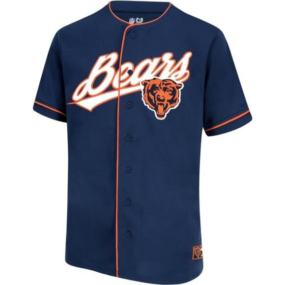 Ultra Game NFL Mens Game Day Button Down Baseball Mesh Jersey Shirt - Picture 2 of 5